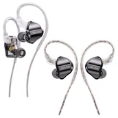 Słuchawki - FiiO Dynamiczne Przewodowe Słuchawki Dokanałowe Iem JD1 Czarne - miniaturka - grafika 1