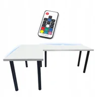 Biurka gamingowe - Biurko Gamingowe Narożne Komputerowe Led - miniaturka - grafika 1