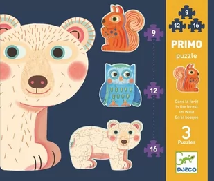 Djeco Puzzle - 3 plansze Las - Puzzle - miniaturka - grafika 1