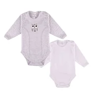 Body dla niemowląt - Chłopięcy dwupak body z długim rękawem, Tup Tup - miniaturka - grafika 1