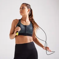 Bielizna sportowa damska - Stanik fitness cardio ZIP 900 - miniaturka - grafika 1