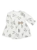 Body dla niemowląt - Niemowlęce sukienko-body z długim rękawem kremowe Nicol,r.86 - miniaturka - grafika 1