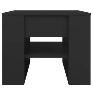 Lumarko Stolik kawowy, czarny, 55,5x55x45 cm, materiał drewnopochodny - Ławy i stoliki kawowe - miniaturka - grafika 4