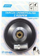 Materiały ścierne - Tarcza Do Szlif. Kąt. 125Mm M14 +Trzpień Cienka Norton - miniaturka - grafika 1