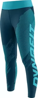 Spodnie sportowe damskie - Getry Dynafit ULTRA GRAPHIC LON TIGHTS W - petrol - grafika 1