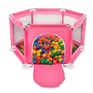 Selonis Sześciokąt składany KS-100X z piłeczkami 6cm różowy: żółty-zielony-niebieski-czerwony-pomarańcz 63x64/900piłek - Maty edukacyjne Selonis Sześciokąt składany KS-100X z piłeczkami 6cm różowy: żółty-zielony-niebieski-czerwony-pomarańcz 63x64/900piłek - Maty edukacyjne - miniaturka - grafika 1