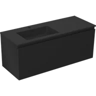 Szafki łazienkowe - Mexen Orio szafka łazienkowa 120 cm z umywalką Otis lewą, 1S, 1D, czarna mat - 91A13-12047-3-BBFF71-W18L71 - miniaturka - grafika 1