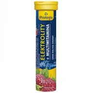Układ pokarmowy - Protego Elektrolity+Multiwitamina, smak malina-granat, 20 tabletek musujących - miniaturka - grafika 1