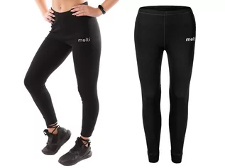Spodnie narciarskie - Spodnie termoaktywne damskie MOLTI BL200 czarne M - grafika 1
