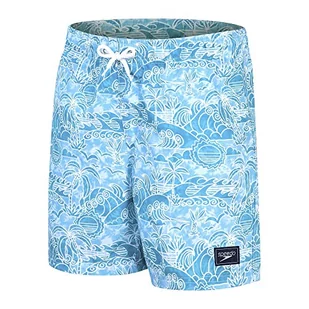 Speedo Szorty wodne z nadrukiem 38 cm, alpejski niebieski/basen/biały, L, niebieski (Alpine Blue) / biały, L - Kąpielówki dla chłopców - miniaturka - grafika 1