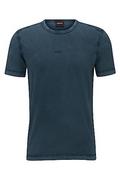 Koszulki męskie - BOSS Męski T-shirt Tokks z bawełnianego dżerseju z efektem wybielania słońca, Open Green388, XL - miniaturka - grafika 1