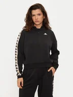 Bluzy damskie - Kappa Bluza Banda Pepitagt 321Q4RW Czarny Relaxed Fit - miniaturka - grafika 1