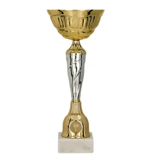 Puchar metalowy złoto-srebrny - Gadżety dla kibiców - miniaturka - grafika 1