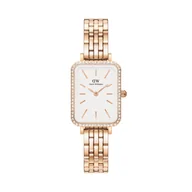 Zegarki damskie - Zegarek Daniel Wellington Quadro DW00100672 Różowe złoto - miniaturka - grafika 1