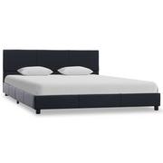 Łóżka - vidaXL Rama łóżka z podnośnikiem, czarna, sztuczna skóra, 140 x 200 cm - miniaturka - grafika 1