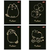 Szkolne artykuły papiernicze - Paczka Zeszyt A5 60 k. kratka Pusheen Gold mix wzorów 10 szt. - ST-Majewski - miniaturka - grafika 1