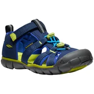 Buty dla chłopców - Sandały dziecięce Keen Seacamp II CNX JR Rozmiar butów (UE): 39 / Kolor: niebieski/zielony - miniaturka - grafika 1