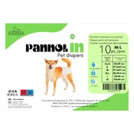 Specjalistyczne artykuły dla zwierząt - PannolIN Pieluchy dla suczki rozm. M-L 30x42,5cm 10szt/opak. - miniaturka - grafika 1