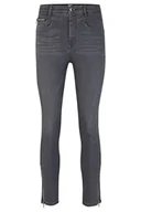 Spodnie damskie - BOSS Damskie spodnie jeansowe Kitt Skinny HRC Zip, Węgiel drzewny19, 31W - miniaturka - grafika 1