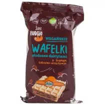 Me Gusto Wafelki Słodzone Daktylami z Kremem Kakaowo Orzechowym Wegańskie BIO 120g - Super Fudgio - Zdrowa żywność - miniaturka - grafika 1