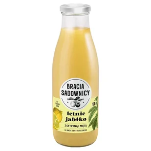 Bracia Sadownicy Lemoniada letnie jabłko z cytryną i miętą 750 ml - Soki i napoje niegazowane - miniaturka - grafika 1