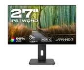 Monitory - JAPANNEXT JN-27IPS4FLWQHDR-HSP 27" 2560 x 1440 px Wide Quad HD LCD Czarny - miniaturka - grafika 1