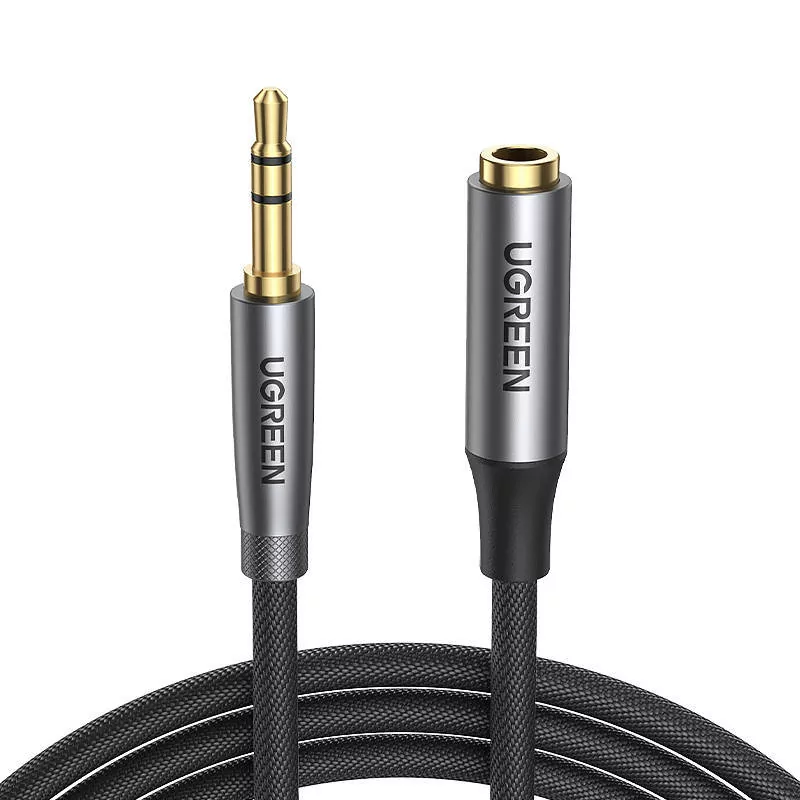 UGREEN Kabel AV190 Przedłużacz audio AUX jack 3.5mm 2m czarny UGR1071BLK