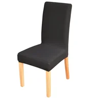 Inne akcesoria do pielęgnacji dzieci - TESS Pokrowiec na krzesło TESS Spandex, czarny - miniaturka - grafika 1