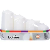 Świece - Zestaw świec adwentowych 4 szt. 12/10/8/6 x 4,8 cm biały Bolsius - miniaturka - grafika 1