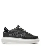 Sneakersy damskie - KARL LAGERFELD Sneakersy Kapri KL62511A Czarny - miniaturka - grafika 1