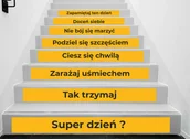 Pomoce naukowe - Naklejki na schody: Super Dzień? - miniaturka - grafika 1