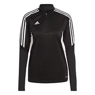 Koszulki i topy damskie - adidas Womens Track Top Con22 Tr Top W, czarny/biały, H21250, XS EU - miniaturka - grafika 1