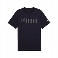 Koszulki męskie - PUMA KOSZULKA SPORT GRAPHIC 68461716 r S - miniaturka - grafika 1