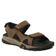Sandały męskie - Sandały Timberland Lincoln Peak Strap Sandal TB0A5T489681 Brązowy - miniaturka - grafika 1
