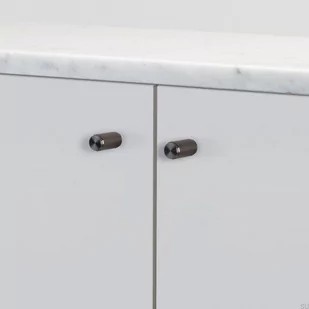 Gałki meblowe FURNITURE KNOB LINEAR Gun metal (zestaw) - Zawiasy, okucia i inne akcesoria - miniaturka - grafika 1