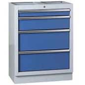 Szafy i regały magazynowe - B2B Partner Szafka warsztatowa EXPERT, 4 szuflady TGC1304 - miniaturka - grafika 1