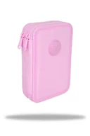 Piórniki - Piórnik 2-komorowy z wyposażeniem Coolpack Jumper 2 pastel powde róż - miniaturka - grafika 1