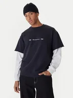 Bluzy męskie - Quiksilver Bluza Openbar Crew EQYFT05154 Czarny Oversize - miniaturka - grafika 1