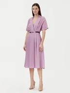 Sukienki - Fracomina Sukienka koszulowa FR25SD2012W413O9 Fioletowy Regular Fit - miniaturka - grafika 1