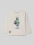 Koszulki dla chłopców - Bluzka o kroju regular fit z długim rękawem i nadrukiem z motywem - miniaturka - grafika 1