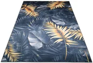 Dywany - Prostokątny dywan w stylu glamour w złote liście B4-S96 - miniaturka - grafika 1