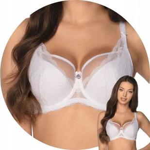 ﻿Gaia 931 Veronika Biustonosz SEMI SOFT biały 80F - Biustonosze - miniaturka - grafika 1