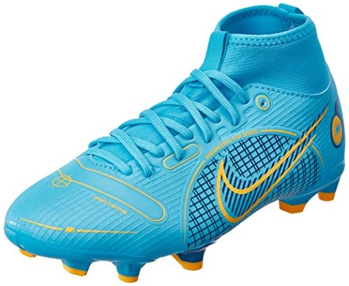 NIKE Jr Superfly 8 Academy Fg/Mg butów piłkarskich Uniseks - dzieci,Chlorine Blue Laser Orange Marina,36 EU