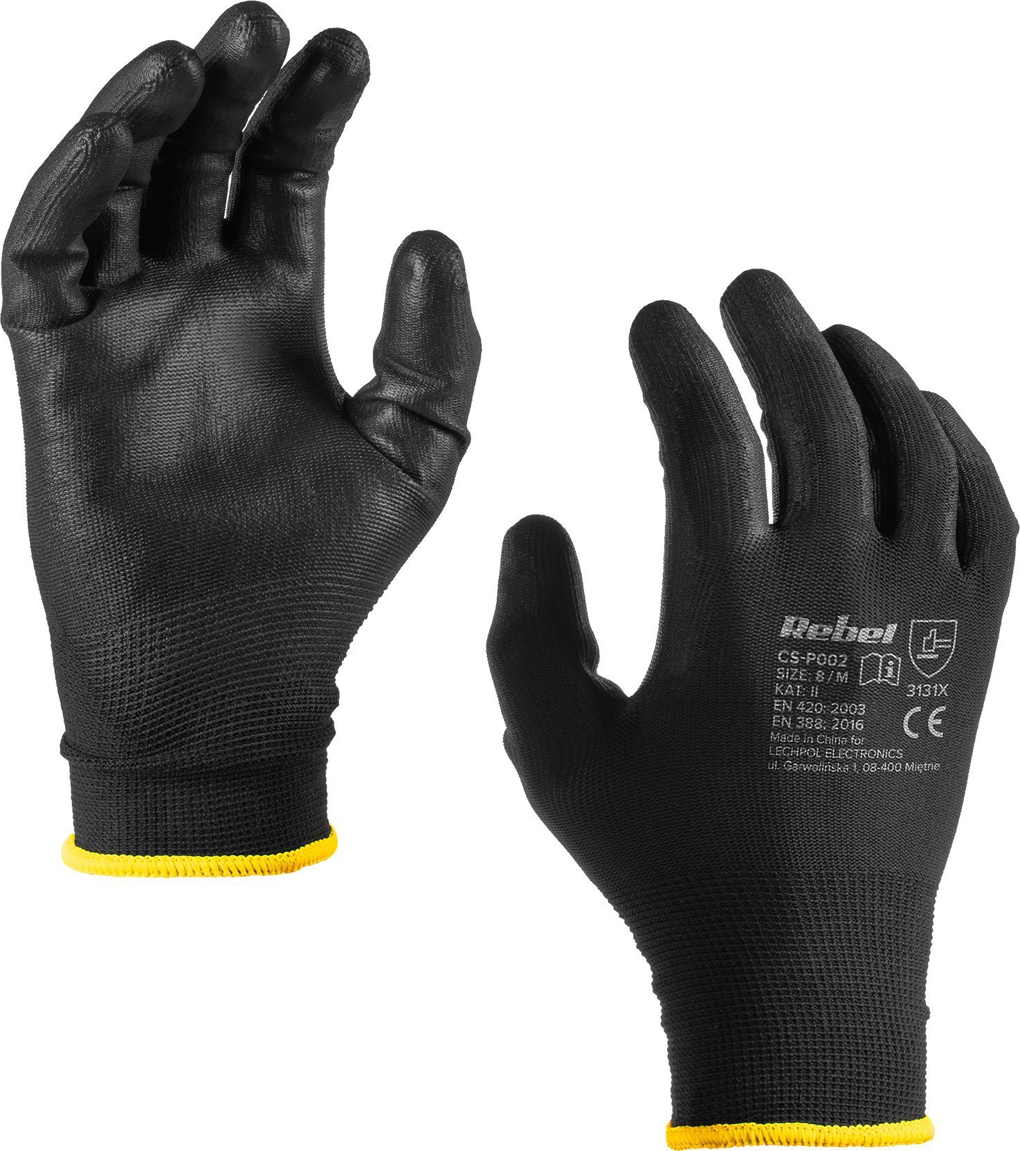 Rebel Rękawice robocze poliuretanowe CS-P002 r.8 M 12kpl.