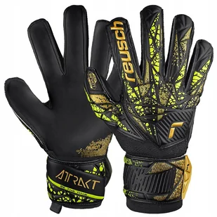 Rękawice Reusch Attrakt Infinity Finger Support 54 70 710 7739 czarny 8,5 - Piłka nożna - miniaturka - grafika 1