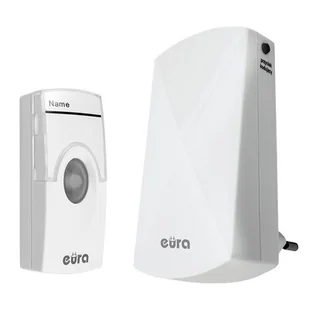Eura-Tech Dzwonek bezprzewodowy WDP-05A3 biały 230V - Dzwonki i gongi - miniaturka - grafika 1