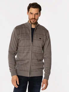 Bluza męska rozpinana streetwear z kołnierzykiem Lee Cooper Chao 3947 XL Szara (5905991711551). Bluzy męskie streetwear - Bluzy męskie - miniaturka - grafika 1