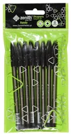 Długopisy - Długopis atramentowy, Handy, czarny, 0,7 mm, 8 sztuk - miniaturka - grafika 1