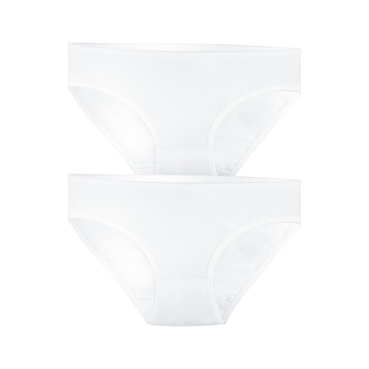 2X Figi Dziewczęce Majtki Dziecięce Białe Dla Dziewczynki 128/134