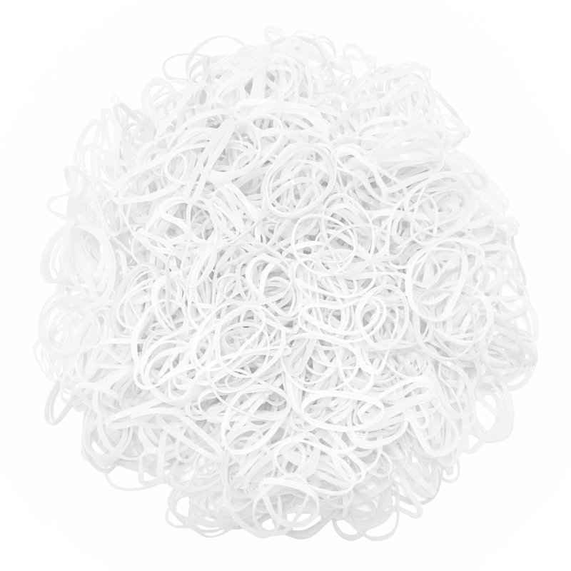 1000 sztuk mini gumeczki do włosów gumki do włosów gumka transparent